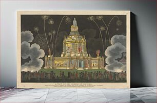 Πίνακας, A View of the Temple of Concord