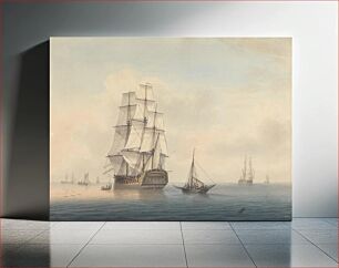 Πίνακας, A Warship Preparing to Leave the Anchorage
