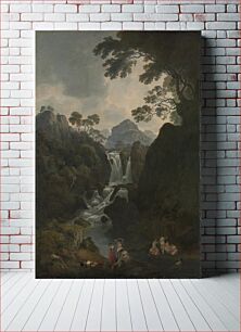Πίνακας, A Waterfall with Bathers