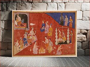 Πίνακας, A Wedding Scene, Folio from a Ramayana (Adventures of Rama) by Manohar and Possibly Manohar