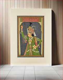 Πίνακας, A Woman of the Court Dressed as Radha, attributed to Ramji