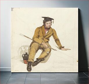 Πίνακας, A Young Scholar Goes Fishing by William Henry Hunt