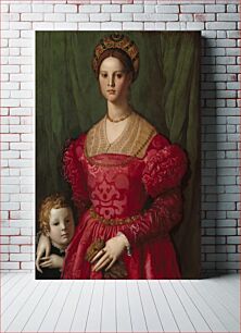 Πίνακας, A Young Woman and Her Little Boy (ca. 1540) by Agnolo Bronzino