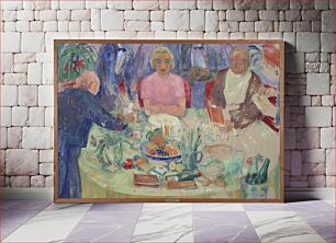 Πίνακας, Aamiaispöytä ; keskeneräinen, Hjalmar Hagelstam