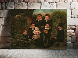 Πίνακας, Abraham Clark and His Children (1822) by J. H