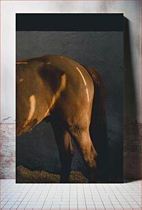 Πίνακας, Abstract View of Horse with Light Patterns Αφηρημένη άποψη του αλόγου με φωτεινά μοτίβα