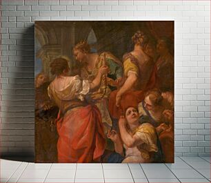 Πίνακας, Achilles and the daughters of king lycomedes, Antonio Molinari