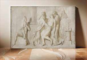 Πίνακας, Achilles' death by Paris' arrow shot by Nicolai Abildgaard