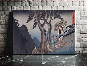 Πίνακας, Act V: Yoichibei, Father of Okaru, Being Robbed of the Money from Her Sale to a Brothel by Utagawa Hiroshige