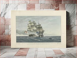 Πίνακας, Action with the Spanish Slave Frigate 'Velos Passaheros' Captured by Boarding by H.M. Ship 'Primrose' Commander W. Boughton, off Wydah Bight of Benin, September 6, 1830