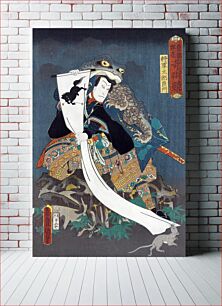 Πίνακας, Actor Nakamura Shikan IV as Shōgun Tarō Yoshikado (1862) by Utagawa Kunisada