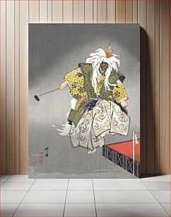 Πίνακας, Actors in the Noh theater play Kokaji (1925) by Kogyo Tsukioka