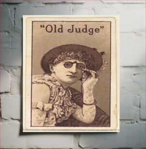 Πίνακας, Actress from the Old Judge series (N167) for Old Judge Cigarettes