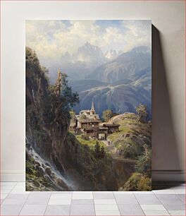 Πίνακας, Adolf Mosengel Dorf in den Berner Alpen