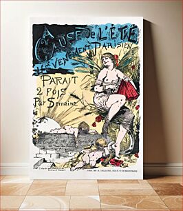 Πίνακας, Adolphe Willette's A cause de l'été, l'Evénement parisien paraît 2 fois par semaine (1881) famous poster