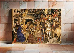 Πίνακας, Adoration of the Magi (1423) watercolor painting by Gentile da fabriano