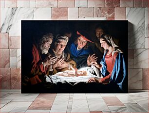 Πίνακας, Adoration of the sheperds - Matthias Stomer