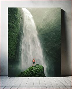 Πίνακας, Adventurer by the Waterfall Adventurer by the Waterfall