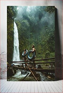 Πίνακας, Adventurers by the Waterfall Adventurers by the Waterfall