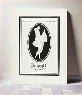 Πίνακας, Advertentie voor bontmantel van Brandt (1926) by Brandt