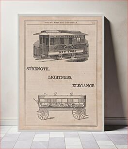 Πίνακας, Advertisement for Street Car and Omnibus made by John Stephenson of New York