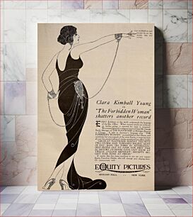 Πίνακας, Advertisement in Motion Picture News for the American drama film The Forbidden Woman (1920)