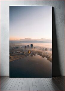 Πίνακας, Aerial View of a City during Dawn Αεροφωτογραφία μιας πόλης την αυγή