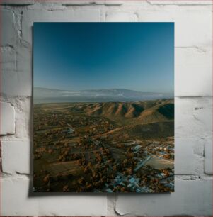 Πίνακας, Aerial View of a Valley Αεροφωτογραφία μιας κοιλάδας