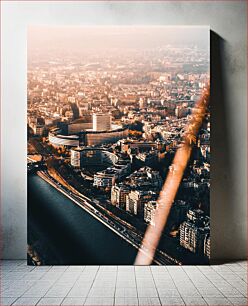 Πίνακας, Aerial View of Cityscape Αεροφωτογραφία του αστικού τοπίου