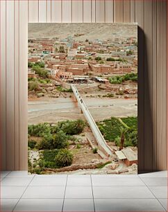 Πίνακας, Aerial View of Desert Village Αεροφωτογραφία του Desert Village