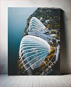 Πίνακας, Aerial View of Modern Architecture by the Waterfront Αεροφωτογραφία της Μοντέρνας Αρχιτεκτονικής δίπλα στην Προκυμαία