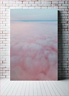 Πίνακας, Aerial View of Pink Clouds Αεροφωτογραφία των Ροζ Σύννεφων