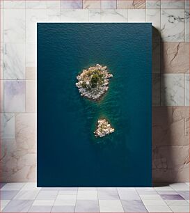 Πίνακας, Aerial View of Rocky Islands Αεροφωτογραφία των Βραχωδών Νήσων