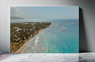 Πίνακας, Aerial View of Tropical Coastline Εναέρια άποψη της τροπικής ακτογραμμής