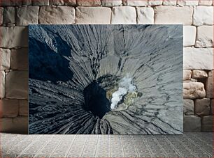 Πίνακας, Aerial View of Volcano Crater Εναέρια άποψη του κρατήρα ηφαιστείου