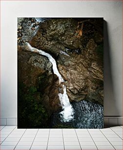 Πίνακας, Aerial View of Waterfall Αεροφωτογραφία του Καταρράκτη