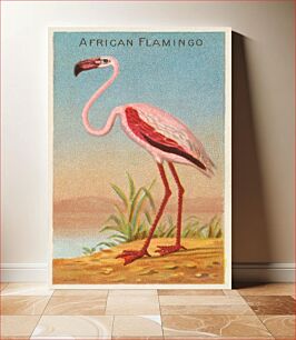 Πίνακας, Aesthetic African flamingo, (1889) painting by George S. Harris & Sons