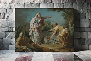 Πίνακας, Aethra Showing her Son Theseus the Place Where his Father had Hidden his Arms by Nicolas Guy Brenet