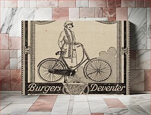 Πίνακας, Affiche: Burgers. Eerste Nederlandsche Rijwiel- en Machinefabriek v/h H. Burgers Deventer