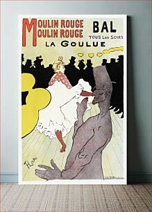 Πίνακας, Affiche pour le Moulin Rouge "la Goulue" (1898) by Henri de Toulouse–Lautrec. Orig