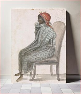 Πίνακας, African Woman Sitting on a Chair