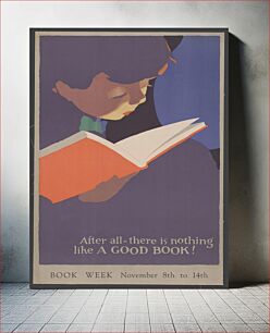 Πίνακας, After all - there is nothing like a good book! Book week November 8th to 14th (1920) poster by Jon O Brubaker