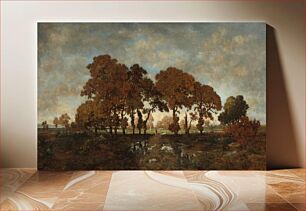 Πίνακας, After the Rain (ca.1850) by Théodore Rousseau