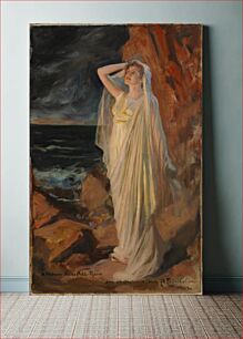 Πίνακας, Aino ackté as alcestis on the banks of the styx, 1902, by Albert Edelfelt