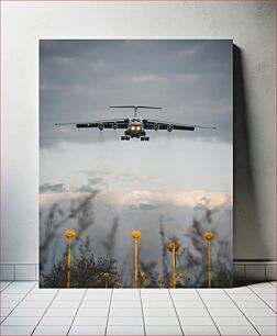 Πίνακας, Airplane Landing at Dusk Προσγείωση αεροπλάνου στο σούρουπο