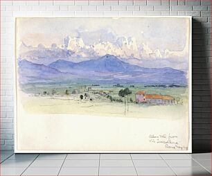 Πίνακας, Alban Mountains from Via Tuscolana, Rome, George Elbert Burr