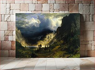 Πίνακας, Albert Bierstadt - A Storm in the Rocky Mountains, Mt. Rosalie