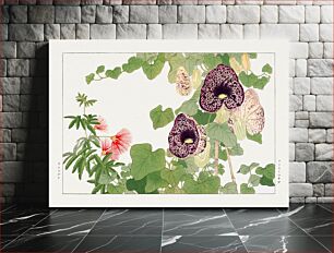 Πίνακας, Albizia & aristolochia flower, Japanese woodblock art