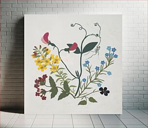 Πίνακας, Album of cut-paper flowers