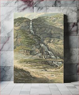 Πίνακας, Album of Landscape and Figure Studies. A Waterfall